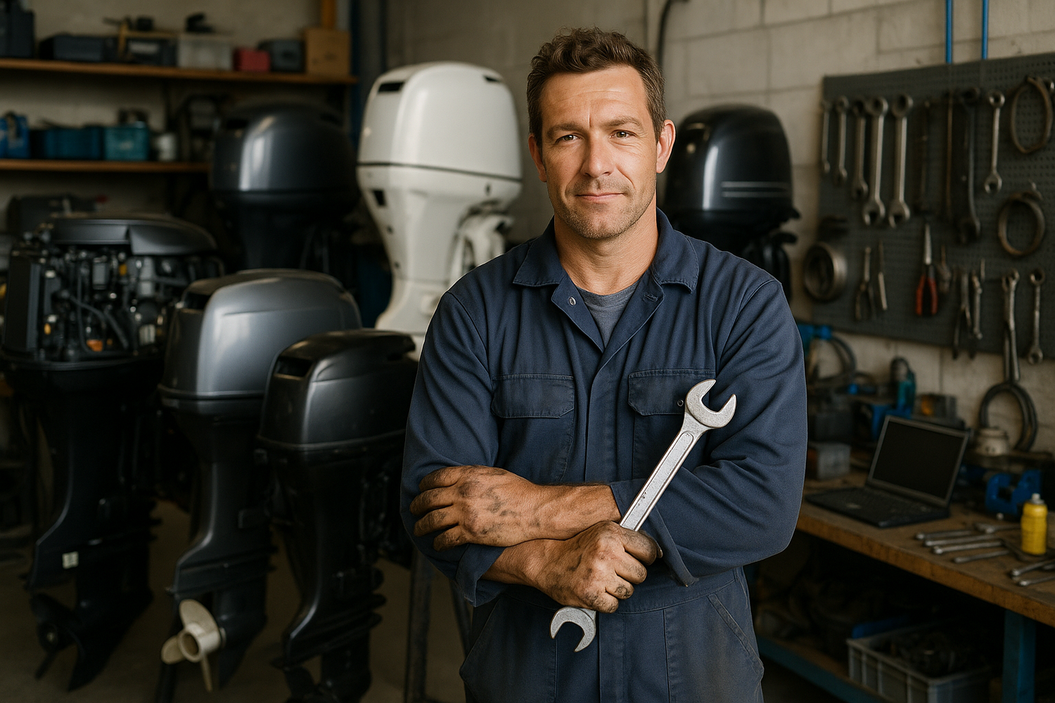 Outboard motor mechanic 